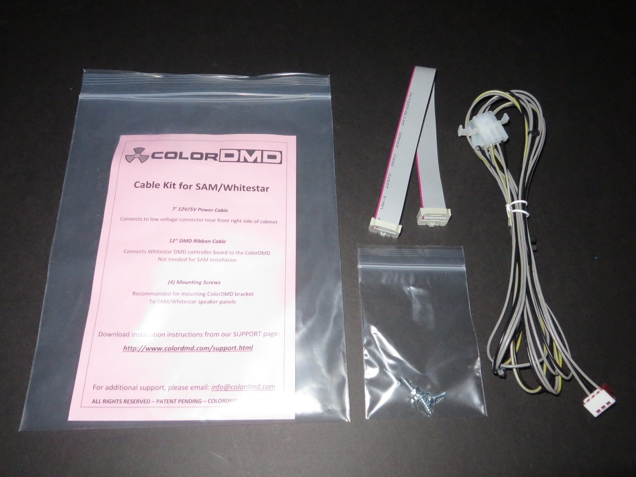 ColorDMD Stern/Data East/Sega SAM/Whitestar Cable Kit - Image 1