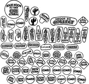 Cactus Canyon Insert Decals