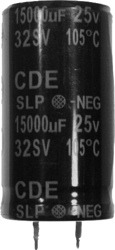 Capacitor 15000 uF 25v radial snap