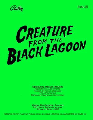 Creature from the Black Lagoon Manual - Image 1