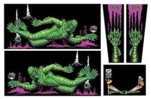 Creature from the Black Lagoon Cabinet Decals
