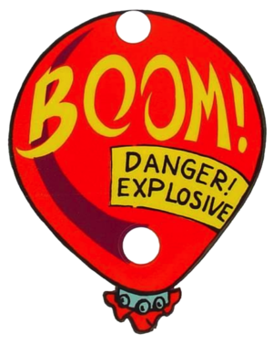 Cirqus Voltaire Boom Balloon Decal