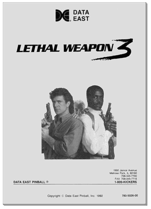 Lethal Weapon 3 Manual - Image 1
