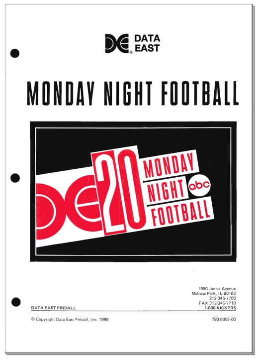 Monday Night Football Manual - Image 1