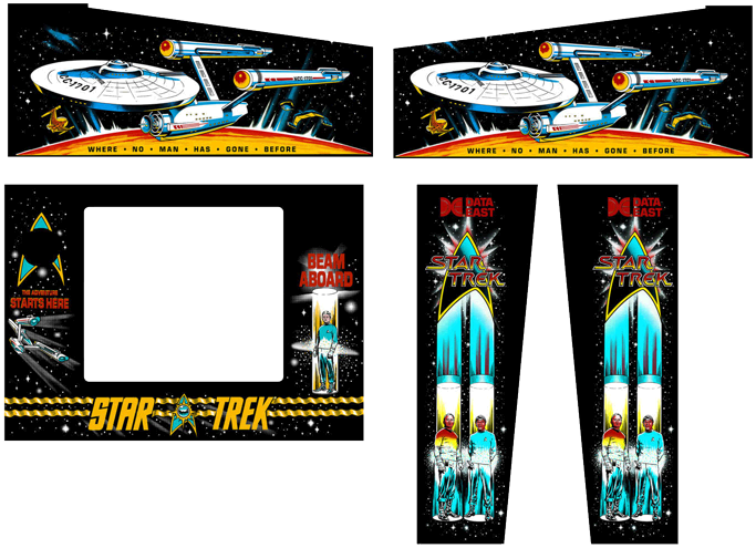 Star Trek Cabinet Decals (Next Gen) - Image 1