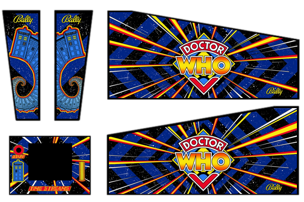 Dr Who Cabinet Decals (Next Gen)