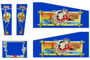 Gilligan's Island Cabinet Decals (Next Gen)