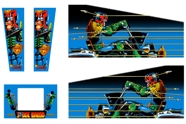 Judge Dredd Cabinet Decals (Next Gen) - Image 1