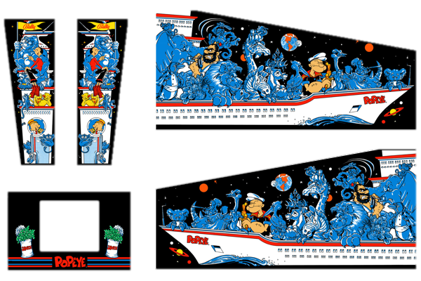 Popeye Cabinet Decals (Next Gen) - Image 1
