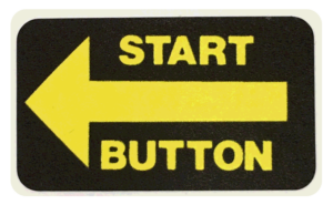Taxi Start Button Decal