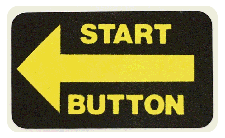 Taxi Start Button Decal - Image 1