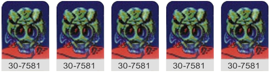 Alien Poker Target Decals Laminated - Image 1