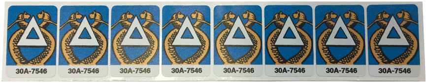 Time Warp Drop Target Decals Laminated - Image 1