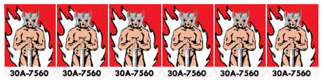 Gorgar Target Decals Laminated - Image 1