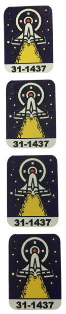 Space Station Target Decal Set Laminated