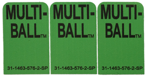 Rollergames Target Decals Laminated