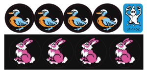 Cyclone Target Decals Set Laminated