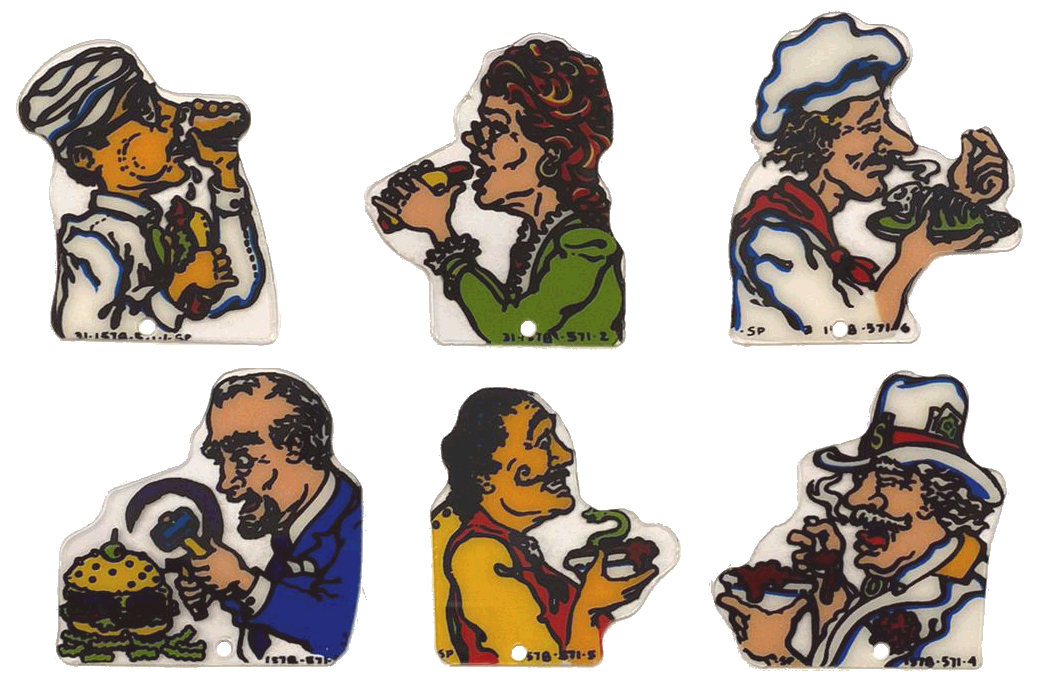 Diner Backbox People Plastic Set - Image 1