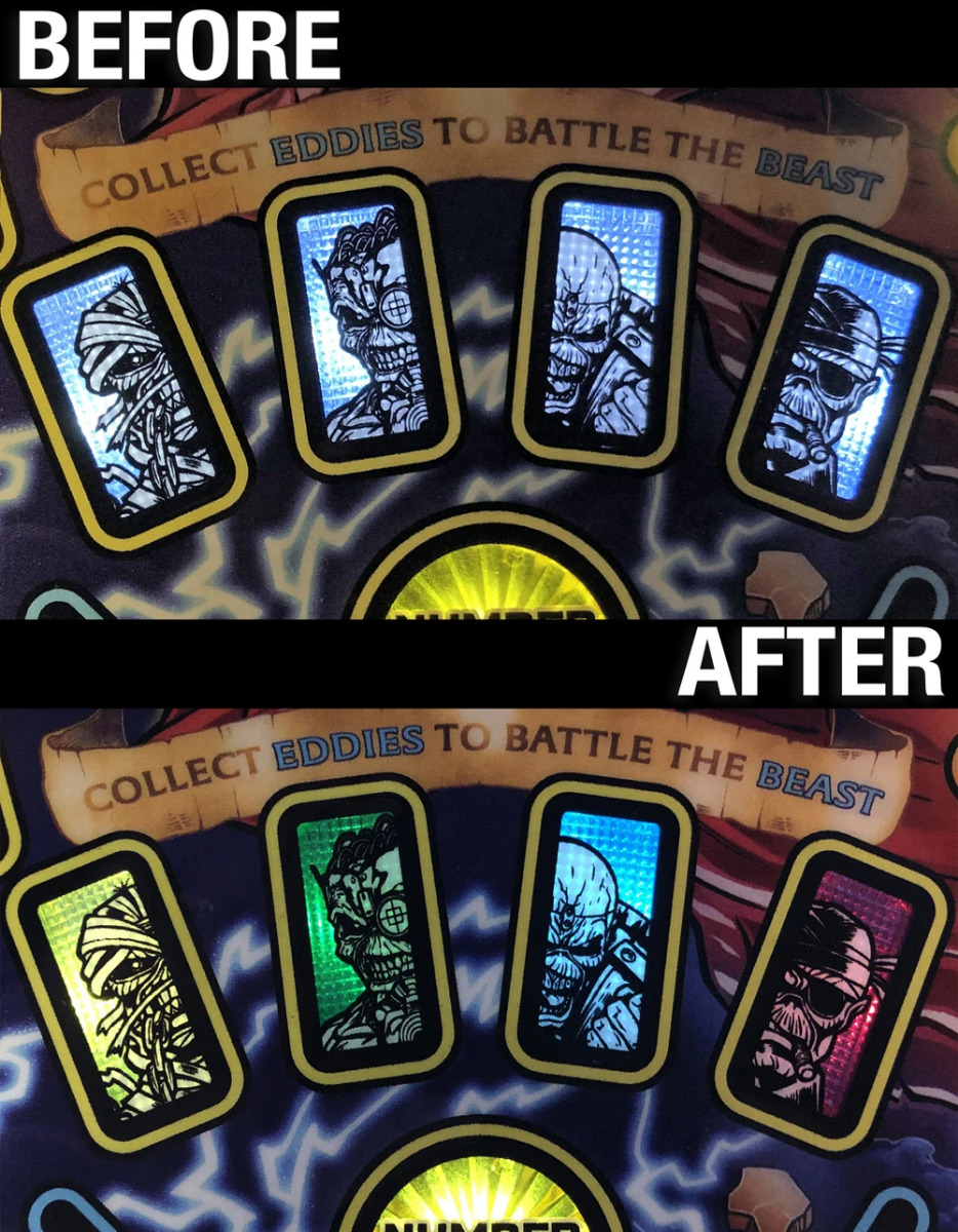 Iron Maiden Eddie Cards Color Bracket