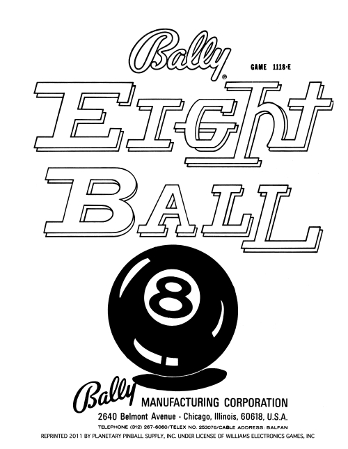 Eight Ball Manual