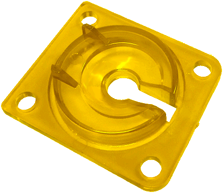 Transparent Yellow Eject Hole Plastic - Image 1