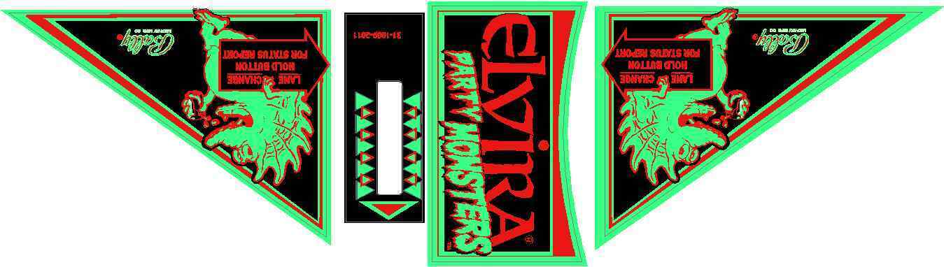 Elvira and the Party Monsters Apron Decal Set - Image 1