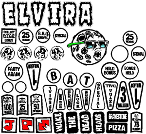 Elvira and the Party Monsters Insert Decals