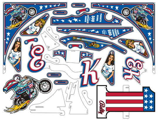 Evel Knieval Plastic Set