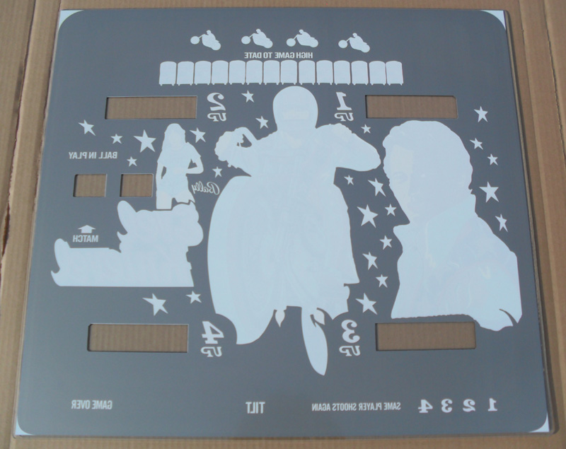 Evel Knievel Backglass - Image 9