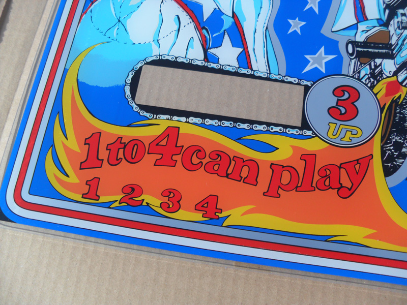 Evel Knievel Backglass - Image 6