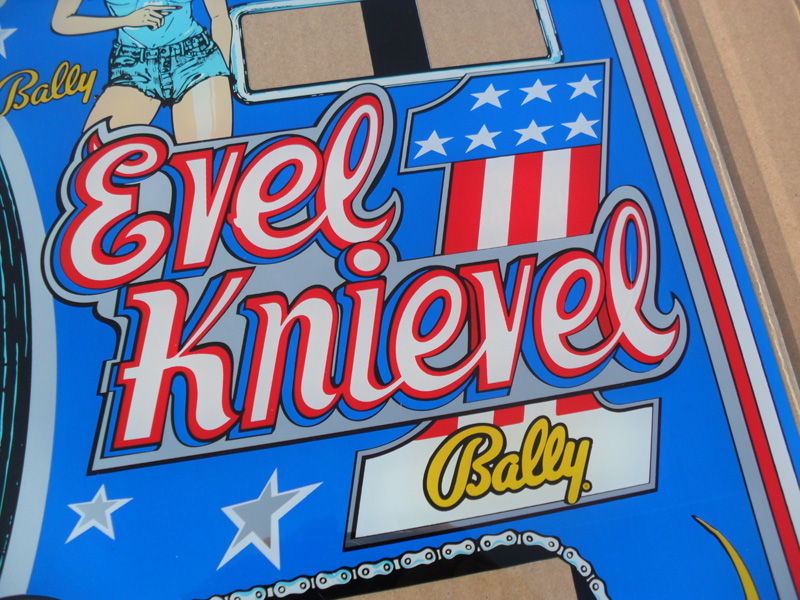 Evel Knievel Backglass - Image 4