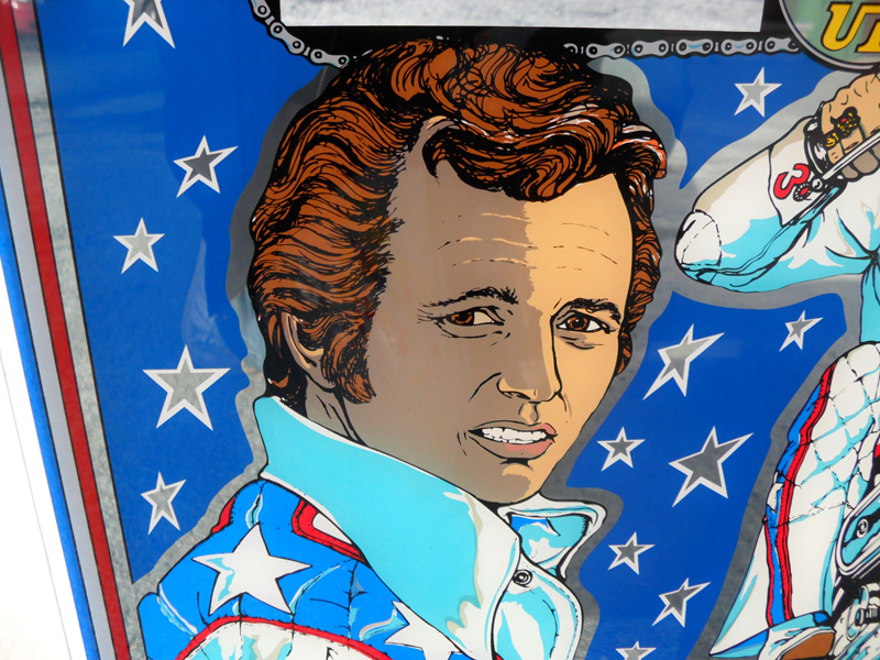 Evel Knievel Backglass - Image 3