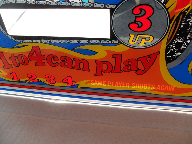 Evel Knievel Backglass - Image 7