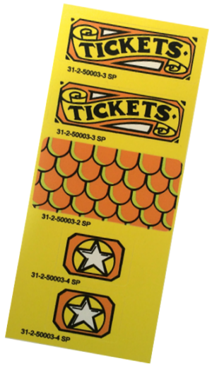 Funhouse Ramp Cover Decal Set