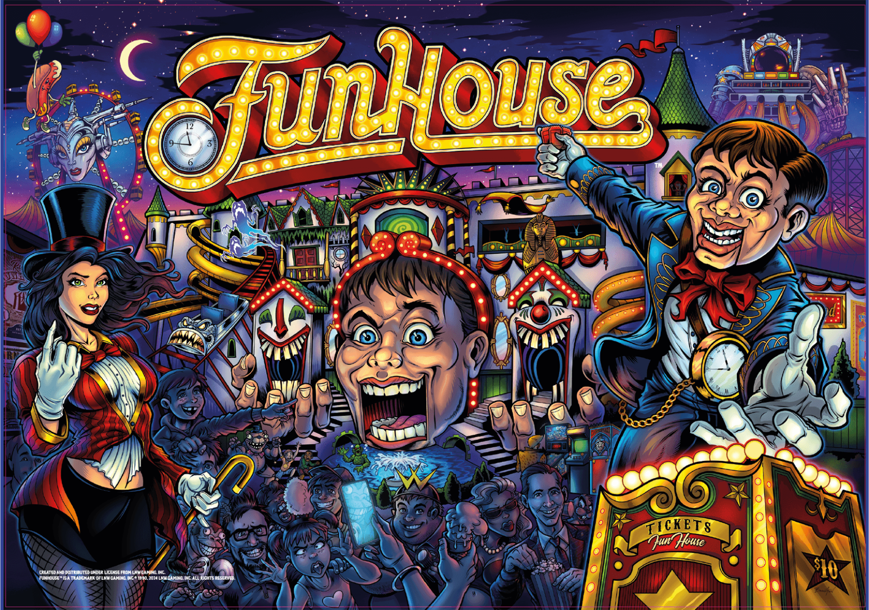 Funhouse Remake LE Acrylic Backglass - Image 1