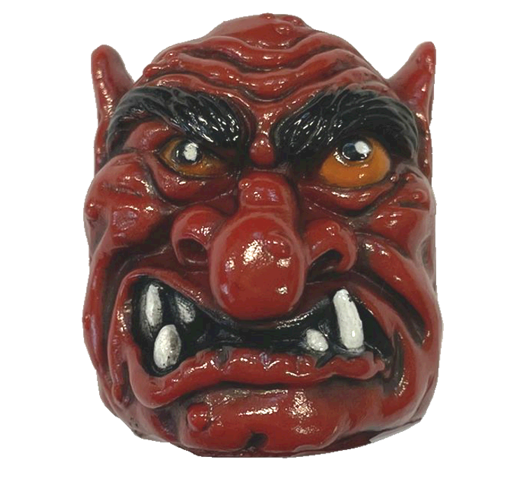 Medieval Madness Burgundy Troll Head - Image 1