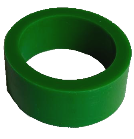 Flipper Rubber Silicone Small Green 1 x 1/2 x 5/32 - Image 1