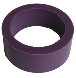 Flipper Rubber Silicone Small Purple 1 x 1/2 x 5/32