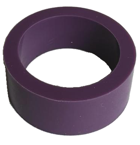 Flipper Rubber Silicone Small Purple 1 x 1/2 x 5/32 - Image 1