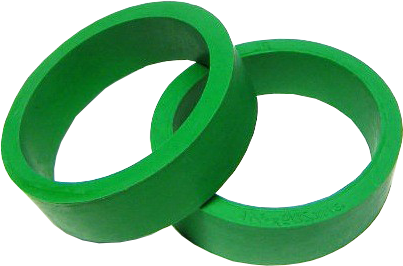 Flipper Rubber 1 1/2" x 1/2" Green - Image 1