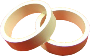 Flipper Rubber 1 1/2" x 1/2" White