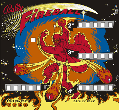 Fireball Backglass - Image 1