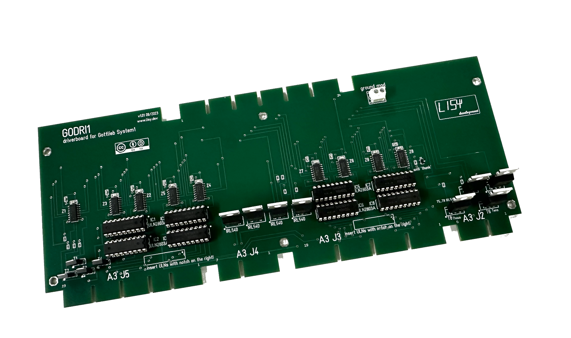 Gottlieb Driverboard for System1 (GODRI1) - Image 1