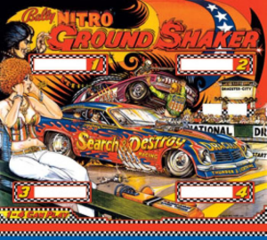 Nitro Ground Shaker Backglass