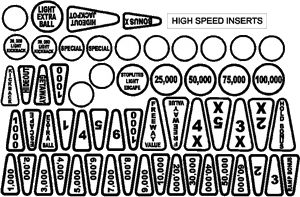 High Speed Insert Decals