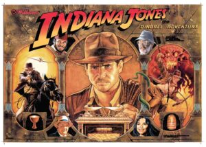 Indiana Jones Acrylic Backglass