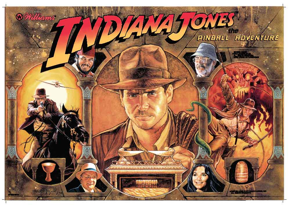 Indiana Jones Acrylic Backglass - Image 1