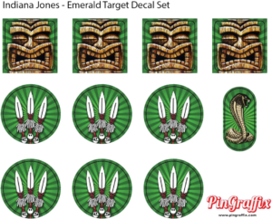 Indiana Jones Target Decal Set Emerald