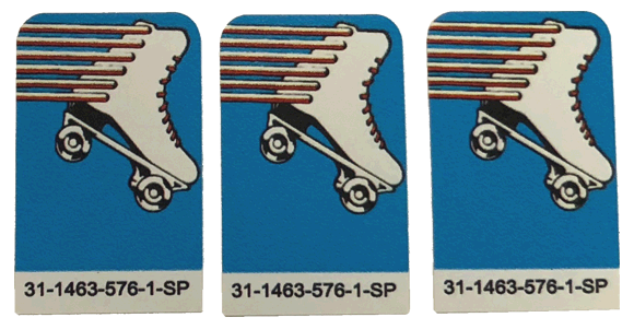 Rollergames Proto Target Decals Laminated - Image 1
