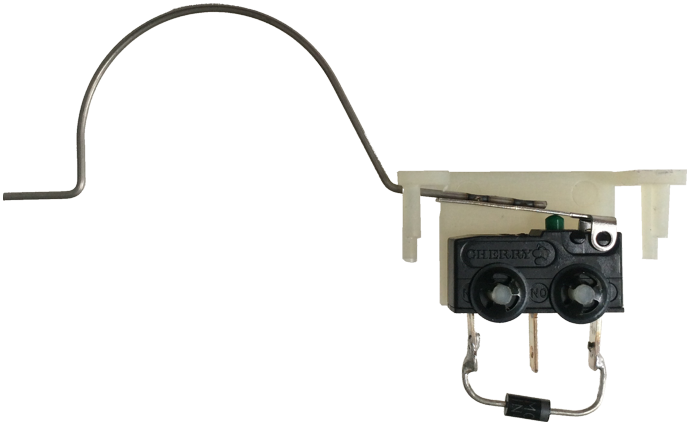 Stern/Sega/Data East Rollover Switch Assembly - Right - Image 1